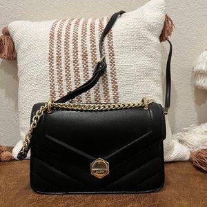 Aldo Black Flap Crossbody